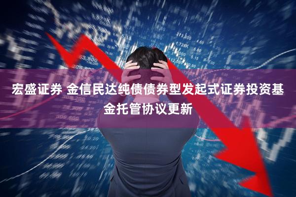 宏盛证券 金信民达纯债债券型发起式证券投资基金托管协议更新