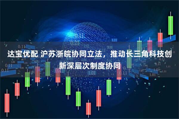 达宝优配 沪苏浙皖协同立法，推动长三角科技创新深层次制度协同